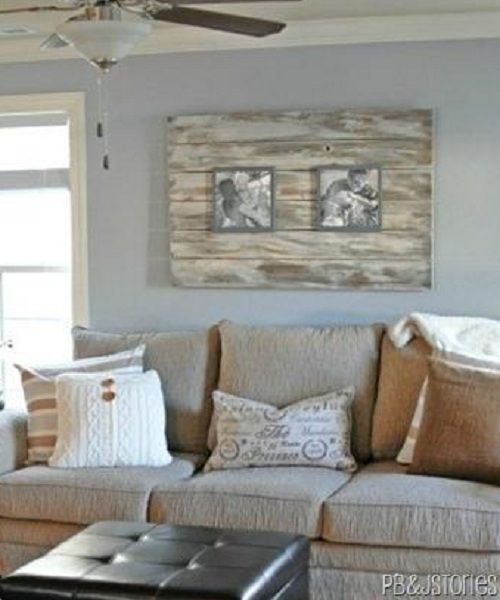 Cuadro hecho con pallets