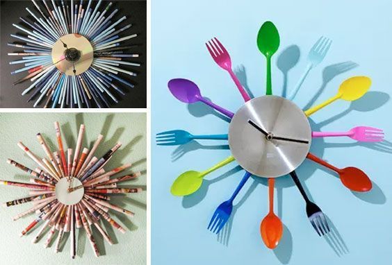 Relojes, manualidades con CDs