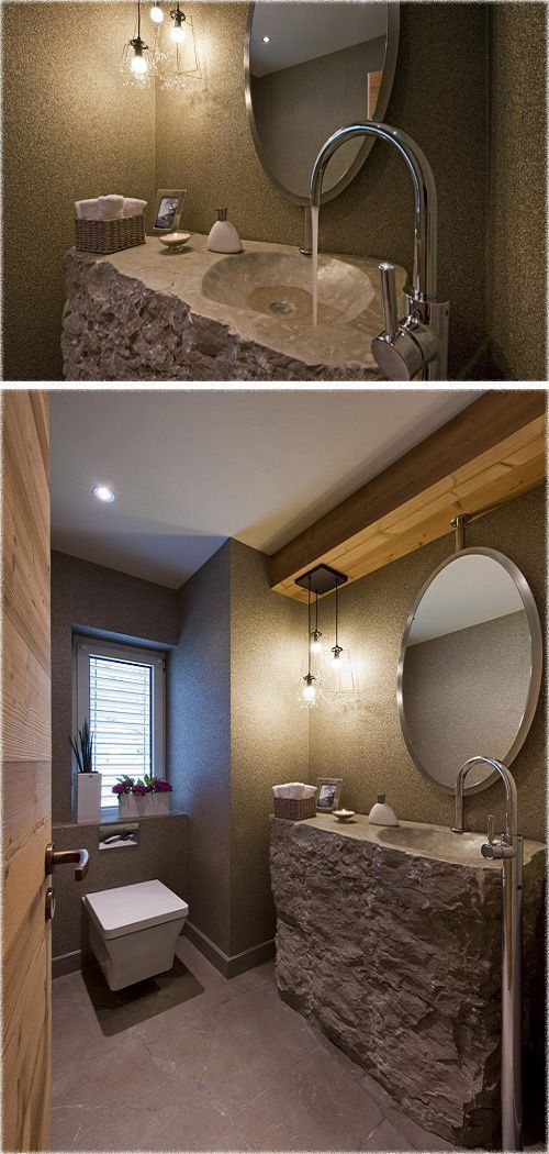 Lavabo de piedra Casa en Suiza