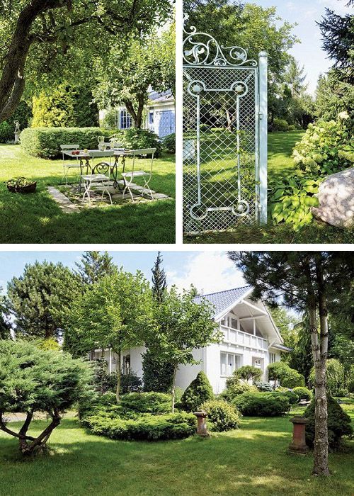 Jardín casa griega en Polonia