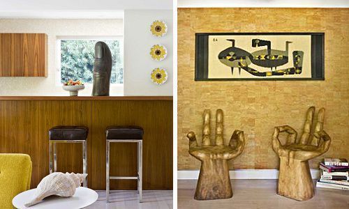 Detalles / tallas de madera, casa Brentwood