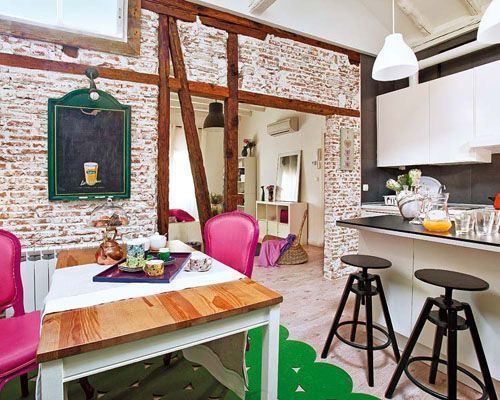 Fusión de estilos industrial, loft y shabby chic