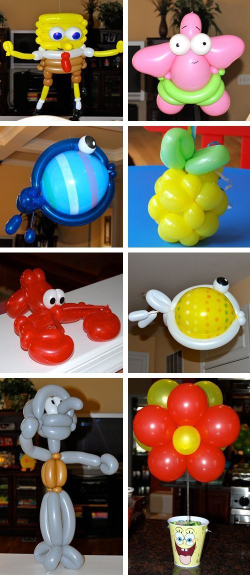 Globos de personajes Bob Esponja Globos de personajes Bob Esponja