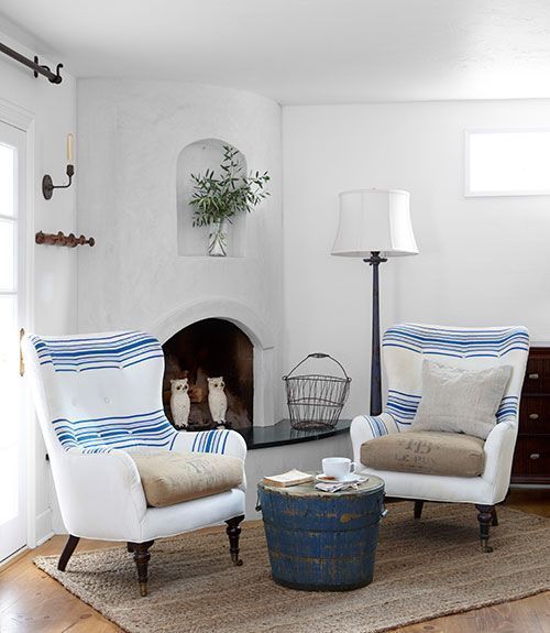 Chimenea dormitorio casa de campo DIY