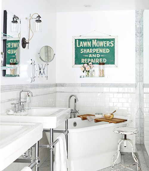 Baño principal casa de campo DIY