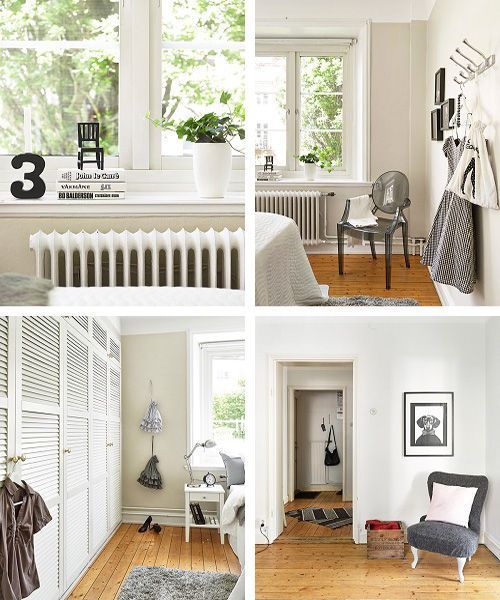 Detalles dormitorio apartamento en Gotemburgo