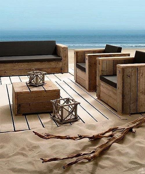 Conjunto chill out con pallets
