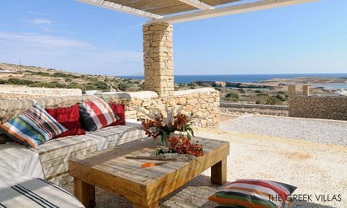 Terraza Villa Ira, en Koufonissi.