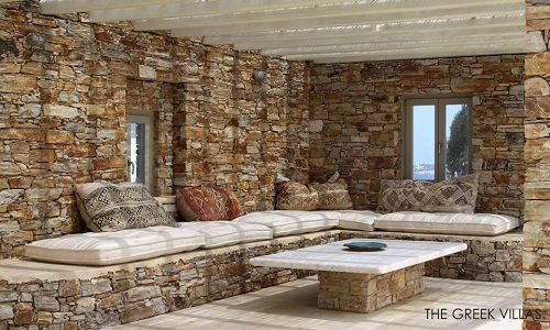 Terraza Villa Ella II, en Antiparos.