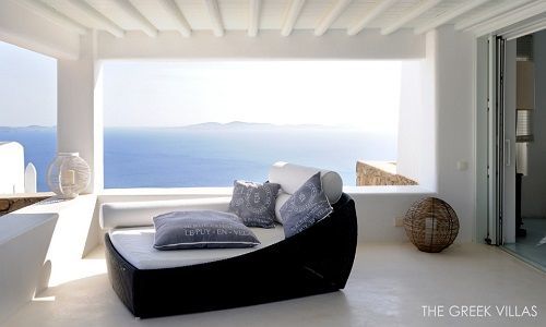 Terraza Villa Cruise, en Mykonos.