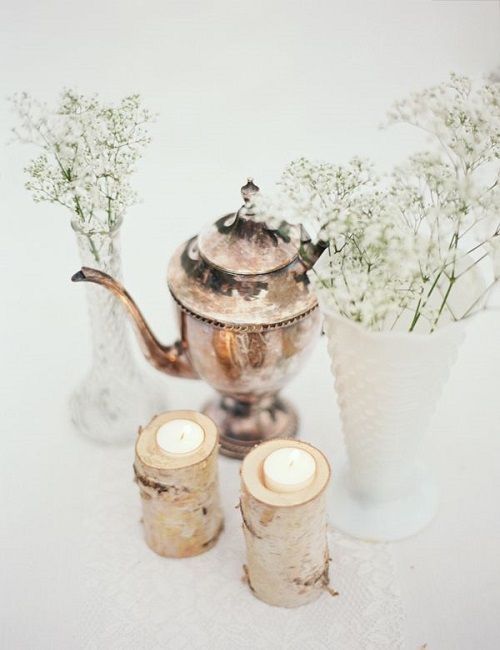 Bodas, tendencias 2014 | Portavelas de madera