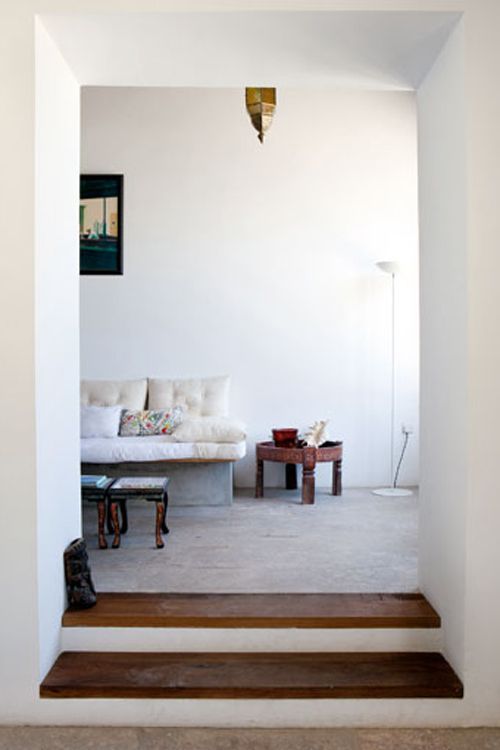 Acceso al Estar. Casa en Omán. Foto Filippo Bamberghi