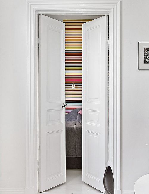 Ático dúplex en Estocolmo - Puerta dormitorio