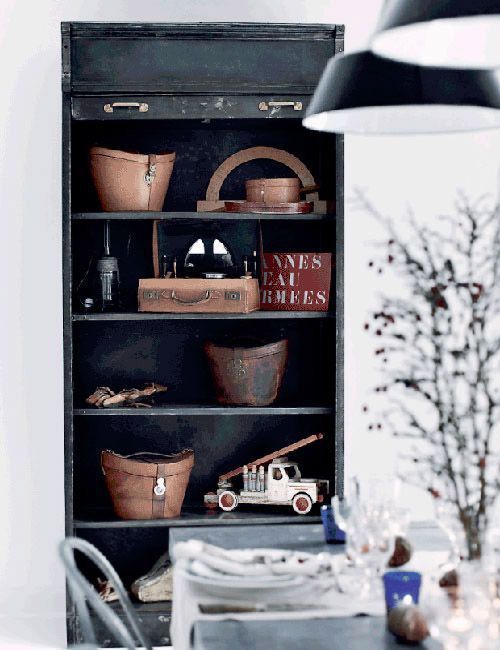 Decoración navideña sutil, HH, alacena
