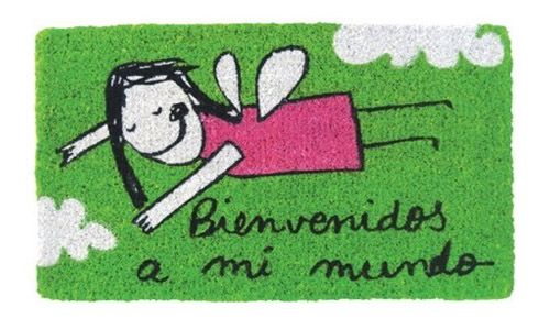 Felpudo "Bienvenidos a mi mundo"
