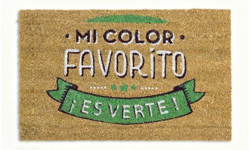 Felpudo "Mi color favorito ¡es verte!"