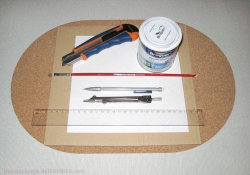 Salvamanteles hexagonales de corcho, DIY. Materiales