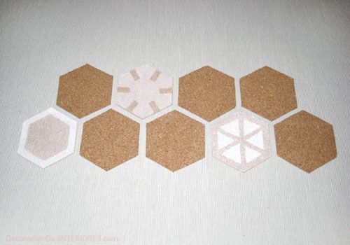 Salvamanteles de corcho, DIY. Pruebas de pintura.