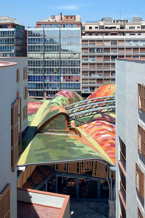 Mercado Santa Caterina en Barcelona, por Miralles y Tagliabue
