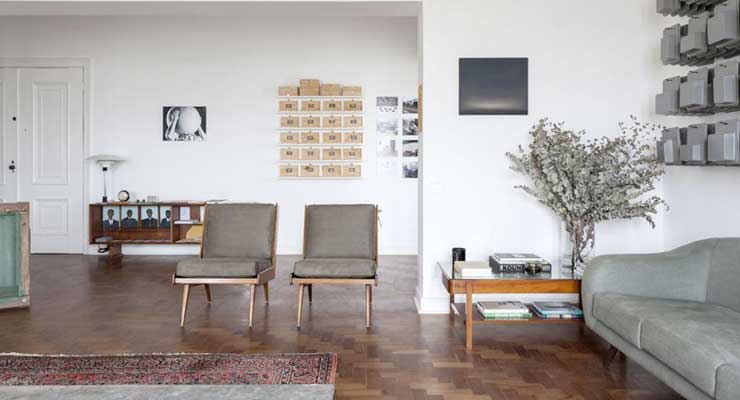 Apartamento modernista en Sao Paulo. F.Hess 