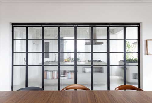 Apartamento modernista en Sao Paulo. Comedor-Cocina
